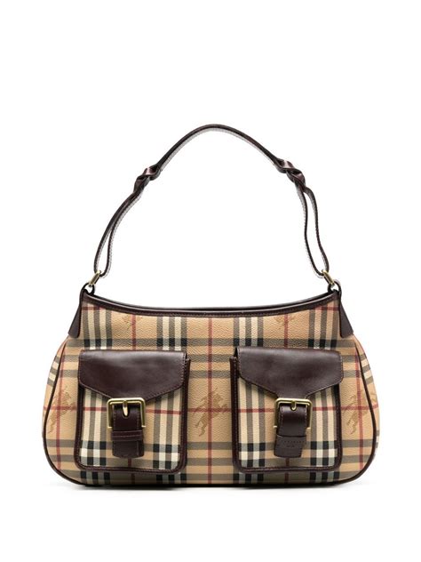 burberry vintage check handbag|Burberry shoulder bag vintage.